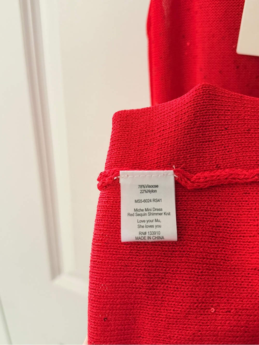 (NWT) Show Me Your MuMu ~ Miche Red Sequin Knit Mini Dress (S) - Picture 10 of 12
